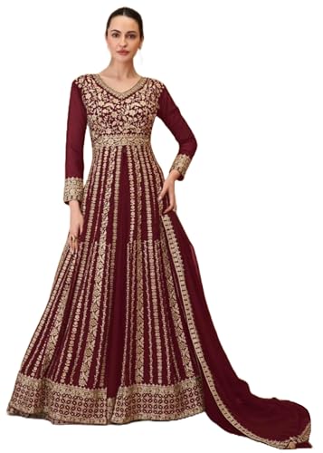 Costume indien en Georgette brodé Lehnga Concept 11728 pour femme
