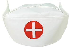 US Toys Women's Nurse Bonnet Hat - White One Size