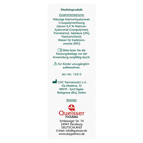 Doppelherz Augen-Tropfen Hyaluron 0,4% – Medizinprodukt mit lindernder Wirkung bei trockenen und gereizten Augen – 10 ml sterile Lösung