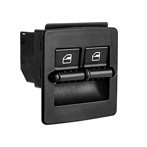 CANTONDZ Botón de interruptor de ventana lateral eléctrico,Interruptor Para Vidrios Electricos Compatible con VW Beetle 1998-2010 1C0959855 1C0959527 Cover