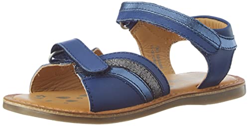 Kickers Chica Divizza Sandale, Azul oscuro Metallise, 19 EU