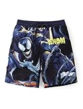Disney Marvel Avengers Venom Rash Guard Big Boy Swim Trunks Compression Swimsuit Black Swim Short Side Pocket...