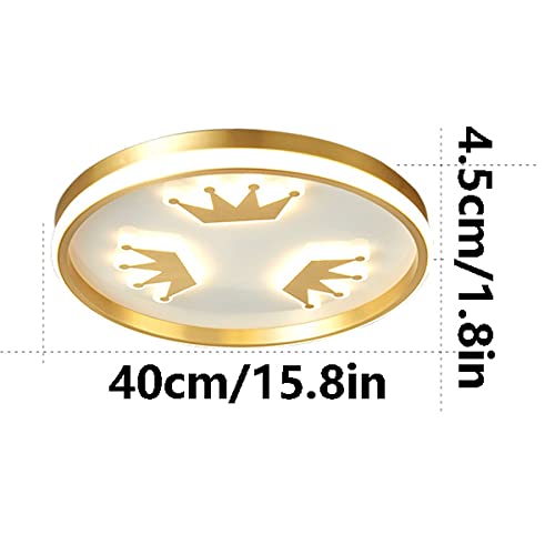 Plafonnier LED doré compact de 1,8 pouces pour plafond bas - 8