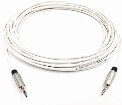 Amazon Com 40 Foot Plenum Cl3p 3 5mm 1 8 Inch Stereo Audio Cable Male To Male By Custom Cable Connection Home Audio Theater