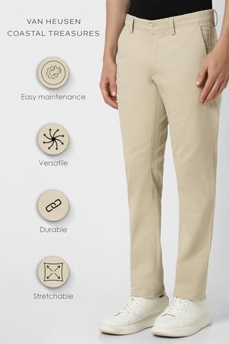 Image of Van Heusen Men Regular Fit Casual Pants
