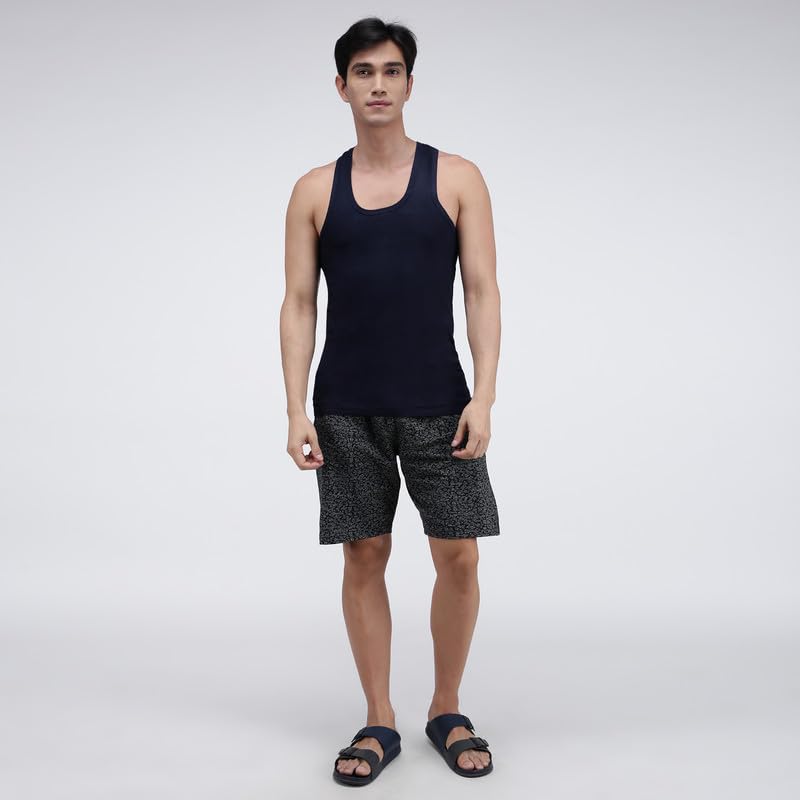 Image of Amul Comfy Men's Cotton Vest | Round Neck Sleeveless | Seamless Body for Superior Comfort | Ultra-Soft Hand Feel | 100% Pure Cotton Innerwear | Color May Vary