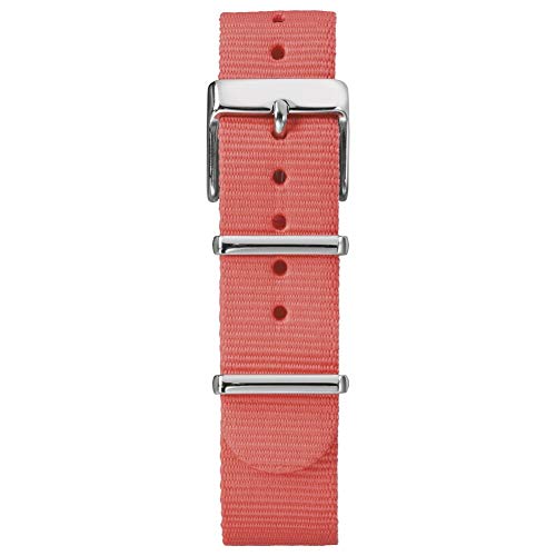 Timex TW7C07500 18mm Coral Fabric Double-Layered Slip-Thru Strap