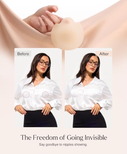 Nipple Covers - Silicone Reusable Sticky Bra - image 4