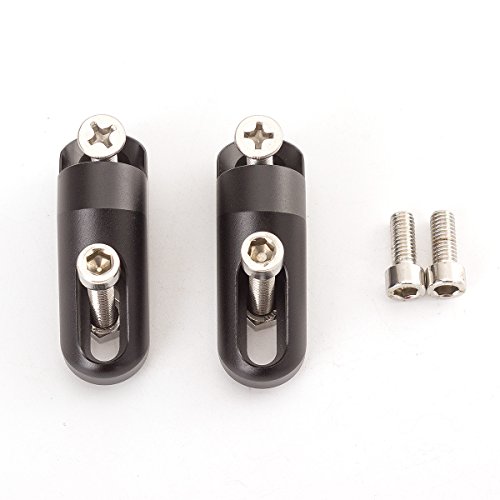 FXCNC Racing Aluminium-Rückspiegel-Montage-Adapter für Motorradspiegel, passend für Daytona 675 2009–2012, Daytona 675 R 2011–2012, YZF R1 2009–2010.