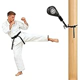 STARSNET Taekwondo Kick Pad Target, Kicking Pads with Mounting Bracket for Martial Arts Training Tae Kwon Do Karate Kickboxing, Hands-Free