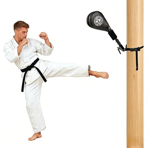 STARSNET Taekwondo Kick Pad Target Kicking Pads with Mounting Bracket for Martial Arts Training Tae Kwon Do Karate Kickboxing Hands-Free