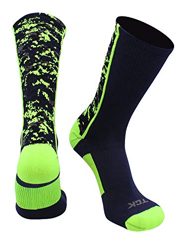 Image of TCK Athletic Crew Socks Digital Camo Football Basketball Lacrosse