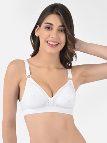 Image of Softline Women's 100% Cotton Wire-Free Non-Padded B-Cup Bra Combo | Full Coverage, Breathable & Skin-Friendly for All-Day Comfort | Supportive Fit for Daily & Casual Wear | Pack of 2