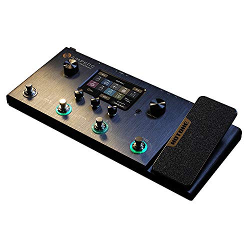 Hotone Ampero MP-100 Guitar Bass Amp Modeling IR Cabinets Simulation Multi Language Multi-Effects with Expression Pedal Stereo OTG USB Audio Interface