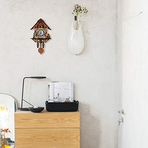 Veemoon Cuckoo Shaped Clock, Handcrafted Antique Forest Clock Coo Coo Clock For Home Living Room Bedroom Wall Decor, Quartz Movement With Moving Seesaw #TOP7