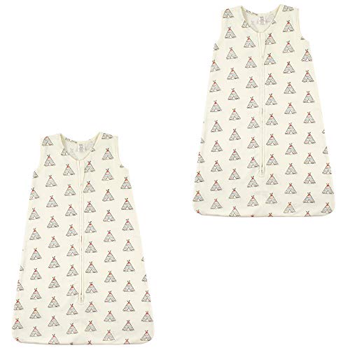 Image of Touched by Nature Baby Organic Cotton Sleeveless Wearable Sleeping Bag, Sack, Blanket, Teepee 2-Pack, 18-24 Months