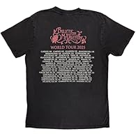 Rock Off officially licensed product Standard Unisex Sizing Soft-style cotton unisex t-shirt Do not tumble dry, machine wash at 30C Don't bleach, dry low, don't iron decoration.