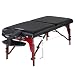 Master Massage 31" Montclair Therma-Top Portable massage Table with MEMORY FOAM Package,Black