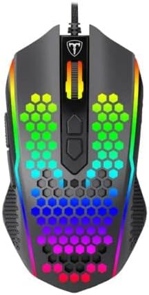 T-Dagger HoneyComb Black 8000DPI RGB Gaming Mouse