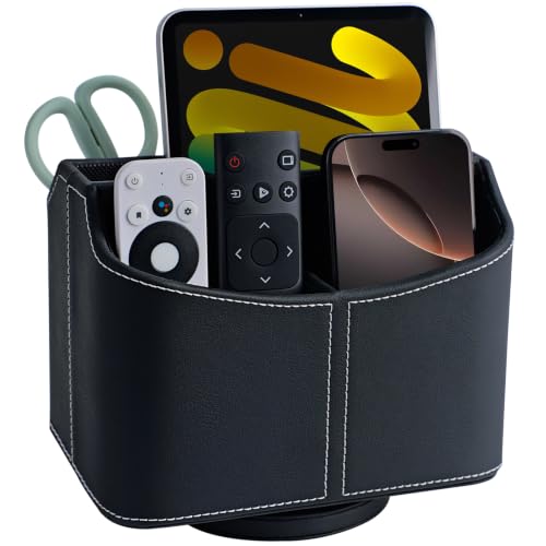 360° Spinning Leather Organizer for Phones & Tablets