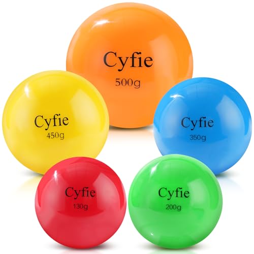Cyfie 5-Pack Weighted Balls, Weighted Softballs Baseballs for Hitting Training, Baseball Softball Batting Trainers, Heavy Balls for Batting Practice, Baseball Coaching Accessories