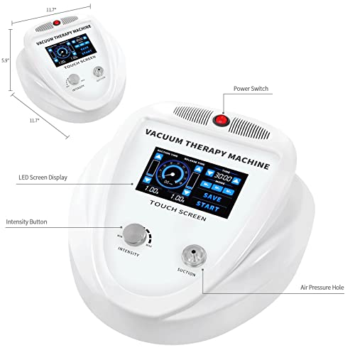 Titoe Vacuum Therapy Machine, Multifunction Butt Back Vacuum Cupping Set 0-70 Cmgh Vacuum Cupping Massager With 30 Vacuum Cups And 3 Metal Guasha Head| Upgraded Touch Screen Operate #TOP1