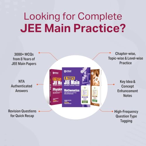 Image of Arihant 8 Years JEE Main Physics PYQ Book 2027 | Chapterwise, Topicwise & Levelwise 3000+ MCQs| NTA Authenticated Answers, Chapter Weightage, Revision Questions & Topicwise Worksheets