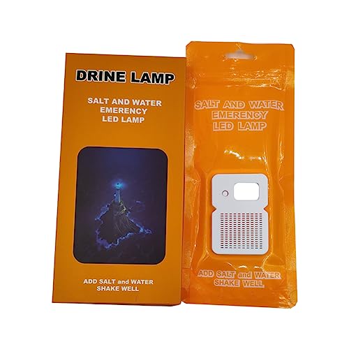Lampe camping eau et sel survie pour s'éclairer sans électricité