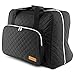 Produktbild SEMPLIX Nähmaschinentasche Quilting schwarz, 45x34x24cm, stabile Transport und Aufbewahrungstasche im neuen edlen abgesteppten Design, für alle gängigen Haushaltsnähmaschinen (schwarz/Silber)