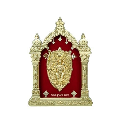 Image of EKA Temple Series Kateel Table Top Premium Gold Foil Artwork with Metal Stand | Sacred Temple-Inspired Spiritual Decor for Home, Office & Pooja Space | Auspicious Gift
