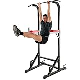 ISE 5 in1 Chaise Romaine Power Tower Workout Dip Station de Traction Station Musculation pour Entraînement Domicile, Pull Up Fitness Multifonction Chaise Romaine Musculation&Barre de Traction sur Pied