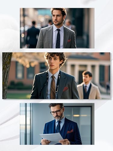 Image of Luckyvestir Pocket Squares for Men Solid Color Cotton Pocket Square Mens Handkerchief for Dinner Church Wedding