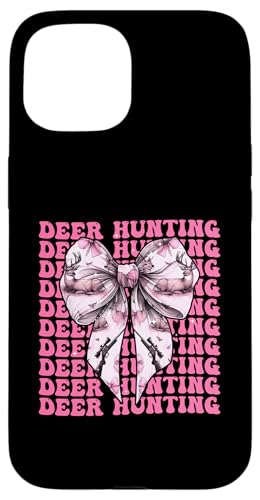 Deer Hunter Dekoband für Mädchen, Kokettenschleife, Rosa Hülle für iPhone 15