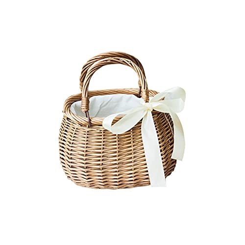 XYJHQEYJ Bambou Panier Panier Pain Rond Fruit Panier Plateau Panier Panier Fruit Bols Cover