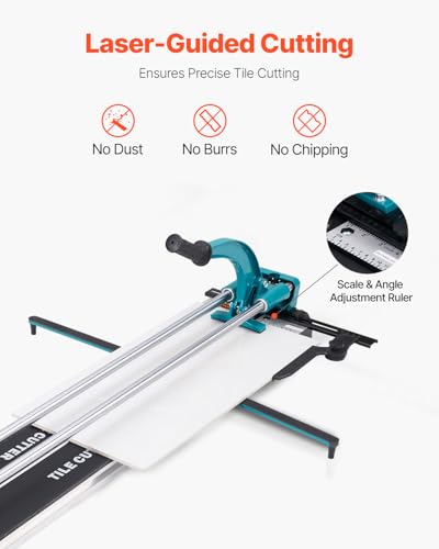 Image of VEVOR Manual Tile Cutter, 48 in Professional Porcelain Ceramic Tile Cutter