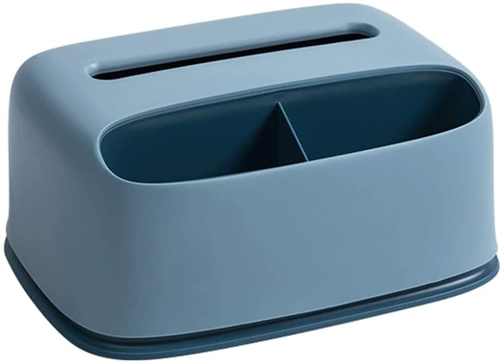 tissue box holder, Facial Tissue Box Rectangular Dispenser with Rounded Corners-Plastic(B)
