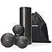 Navaris Boule Massage - Set Balle de Massage en Mousse 1x Peanut 2X Boule Fascia 1x Rouleau - Accessoire Sport Fitness Yoga Pilates Relaxation Muscle
