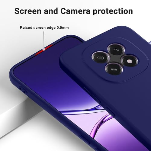 Image of Back Cover for Oppo F29 5G / F29 Pro 5G | Full Camera Protection | Premium Liquid Silicon Case | Flexible Bumper Case for Oppo F29 5G / F29 Pro 5G (Dark Blue)