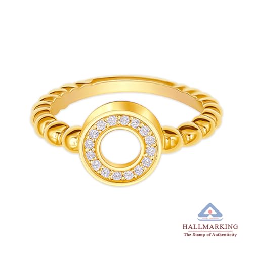 Image of TRUESILVER ACPL 925 Sterling Silver Eternity Wedding Band Pave CZ Circle Caviar Bead Statement Ring for Women