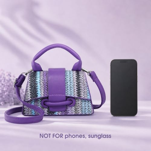 Image of Ayliss Micro Mini Crossbody Handbag Women's Purse Clutch Cute Mini Trendy Bag Top Handle PU Leather Shoulder Bag