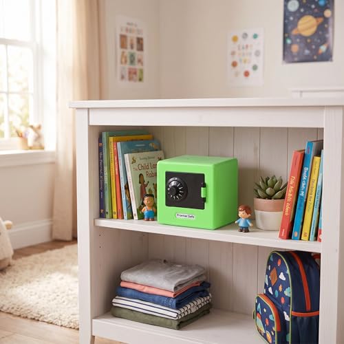 Mini boîte de rangement verte à code, le cadeau d'anniversaire idéal pour enfant - 3