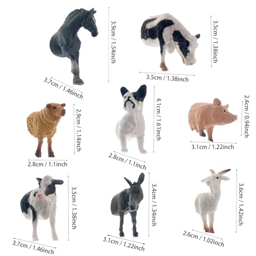 Imanes decorativos animales de granja set de 8 miniatura 5