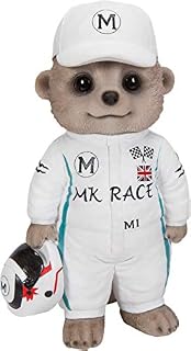 Vivid Arts Baby Meerkat Racing Driver Home or Garden Decoration (XMK-2348-D)
