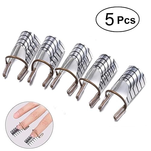 Set de 5 formas reutilizables para extensión de uñas miniatura 5