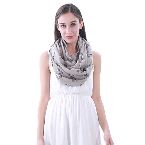 Pomeranian Dog Print Women's Infinity Scarf Lightweight2