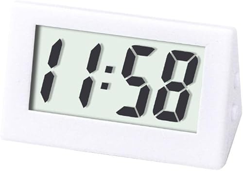 Miniatura 1 de Jkapagzy 1 mini reloj digital de escritorio de coche pequeño medidores de reloj mini pantalla LCD digital de viaje reloj electrónico de oficina en