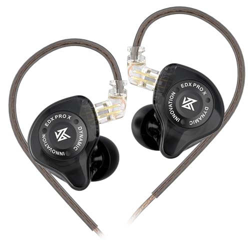 KZ EDX Pro X Écouteurs intra-auriculaires HiFi IEM, moniteur de basses profondes avec câble amovible, pour chanteurs DJ audiophiles - Les Beatles, Paul McCartney, John Lennon, RIngo Starr, George Harrison KZ EDX Pro X Écouteurs intra-auriculaires HiFi IEM, moniteur de basses profondes avec câble amovible, pour chanteurs DJ audiophiles