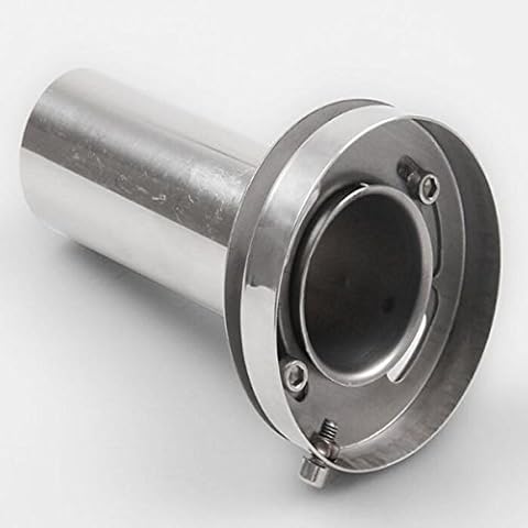 SUNDELY® 4'' Universal Round Tip Exhaust Muffler insert Removable Silencer Stainless Cover