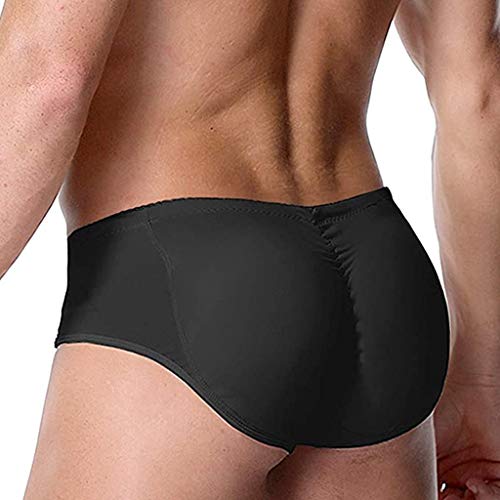 ZYX Men's Underwear Butt Enhancer Butt Booster Enhancing Padded Lifting Briefs (Color : Black, Size : Small) Cover