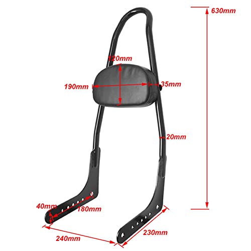 Sissy bar Harley Softail Slim et Street Bob 2018-2021 avec coussin passager - 3